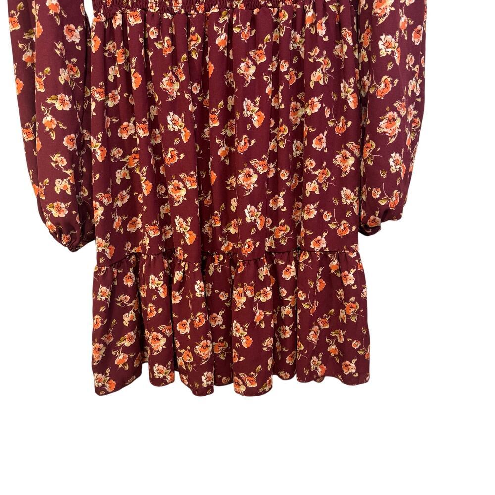 Inspired Hearts purple‎ floral dress with long sleeves. Girls XL - Picture 2 of 8